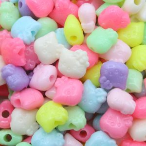 Hello Kitty Bead - 10mm - Pastel Mix