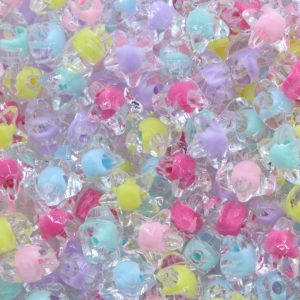 Star Bead - 13mm - Colourlined Mix