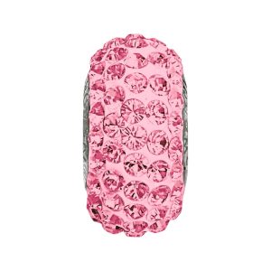 Swarovski 181101 – BeCharmed Pave Slim Round Bead - 13.5mm - Light Rose