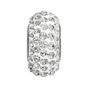 Swarovski 181101 – BeCharmed Pave Slim Round Bead - 13.5mm - Crystal