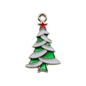 Christmas Tree Charm - Gold - 27mm