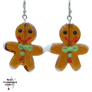 Gingerbread Man Earrings