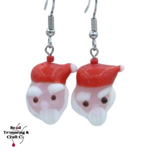 Santa Head Earrings