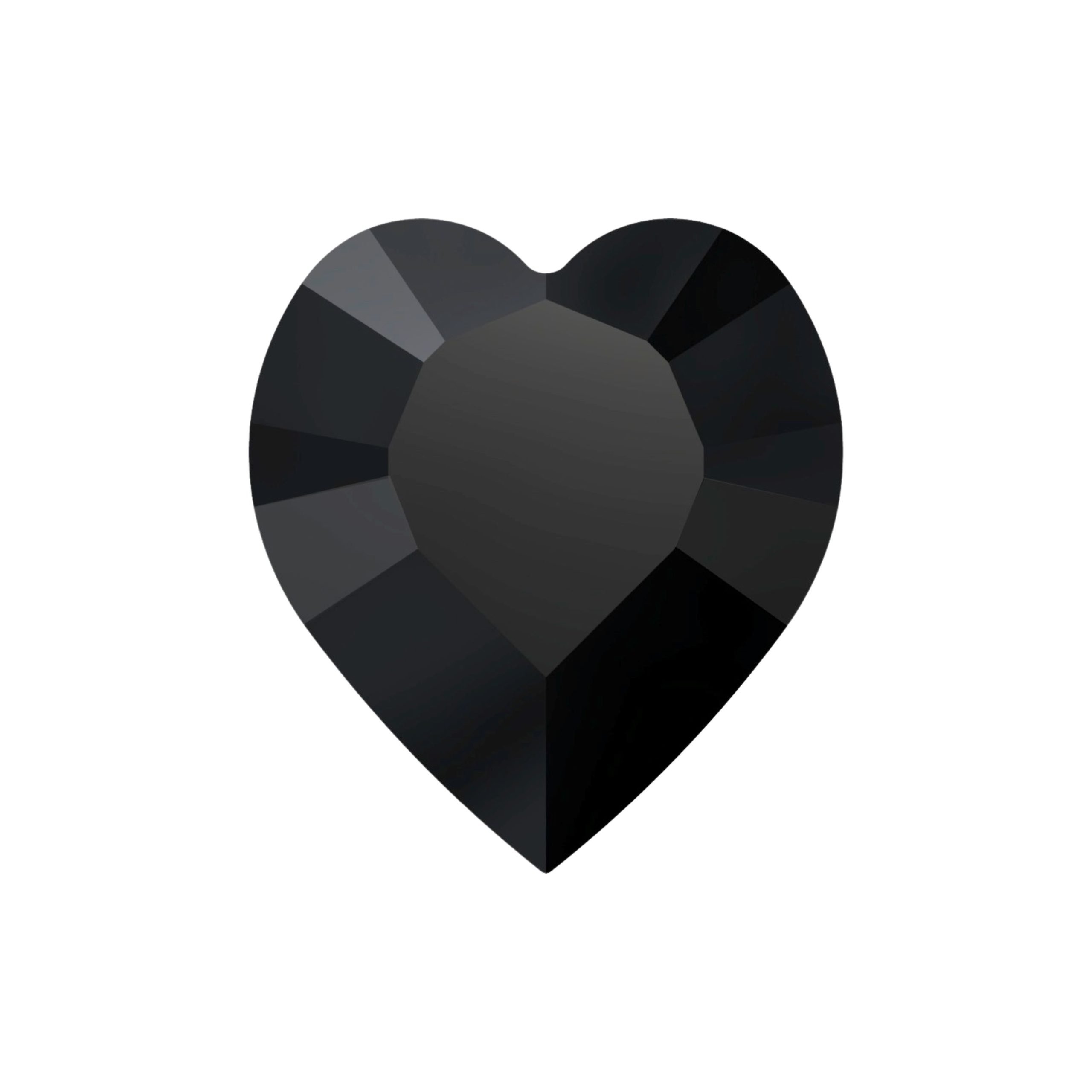 Swarovski 4800 – Heart Fancy Stone - 15.4mm - Jet Unf