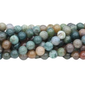 Indian Agate - 8mm Round - 39cm Strand