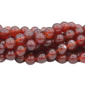 Red Agate - 4mm Round - 39cm Strand