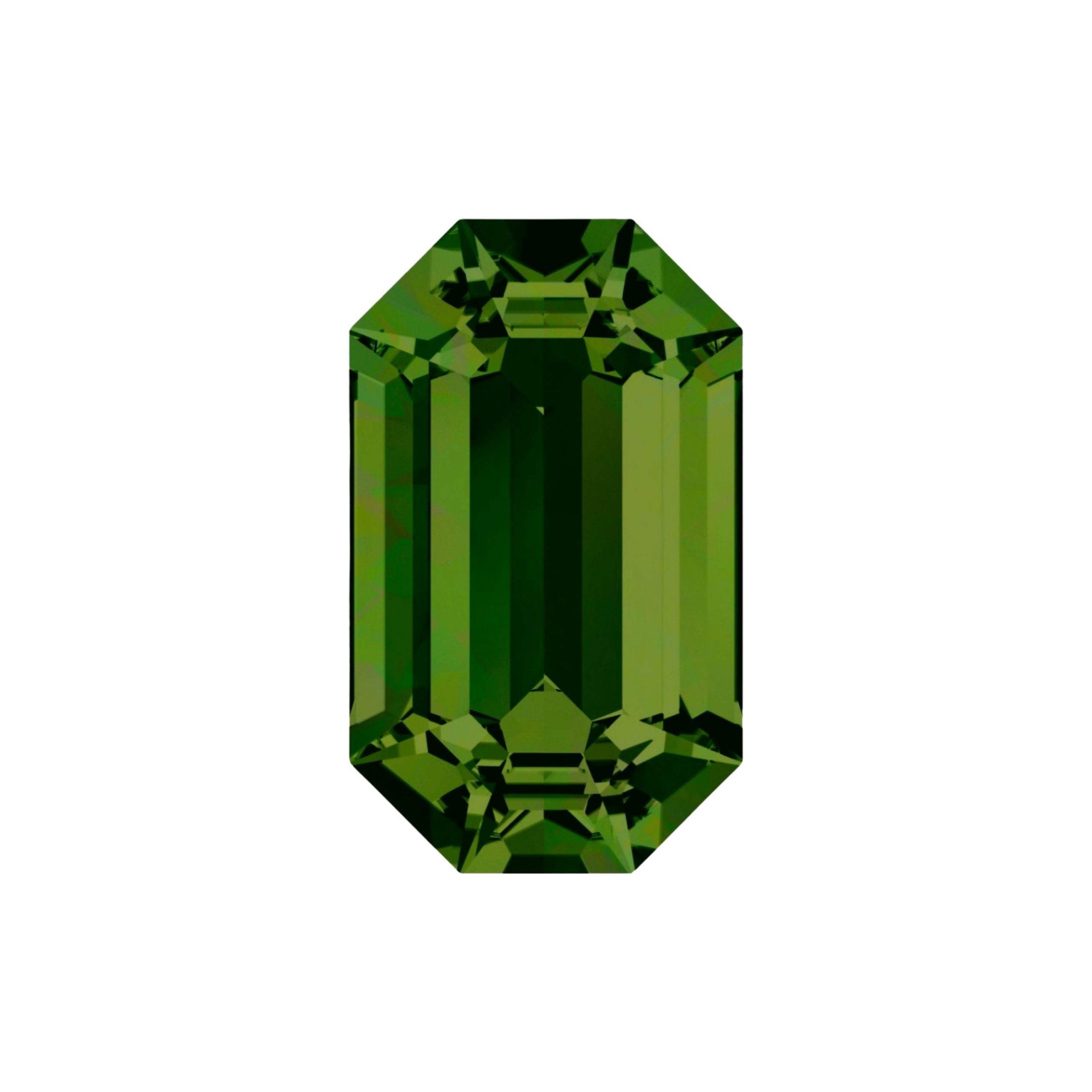 Swarovski 4600 - Rectangle Octagon Fancy Stone - 10 x 5mm - Olive F