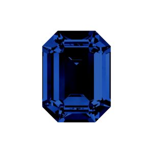 Swarovski 4600 - Rectangle Octagon Fancy Stone - 8 x 6mm - Capri Blue F