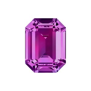 Swarovski 4600 - Rectangle Octagon Fancy Stone - 8 x 6mm - Fuchsia F