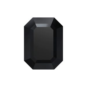 Swarovski 4600 - Rectangle Octagon Fancy Stone - 18 x 13mm - Jet