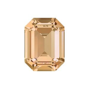 Swarovski 4610/2 - Rectangle Octagon Fancy Stone - 8 x 6mm - Lt Colorado Topaz F - TABLE CUT