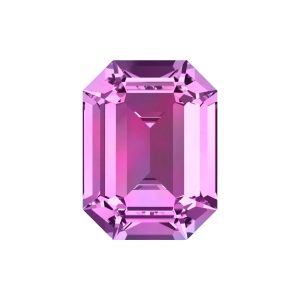 Swarovski 4600 - Rectangle Octagon Fancy Stone - 10 x 8mm - Rose F