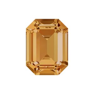 Swarovski 4606 - Rectangle Octagon Fancy Stone - 8 x 6mm - Topaz F