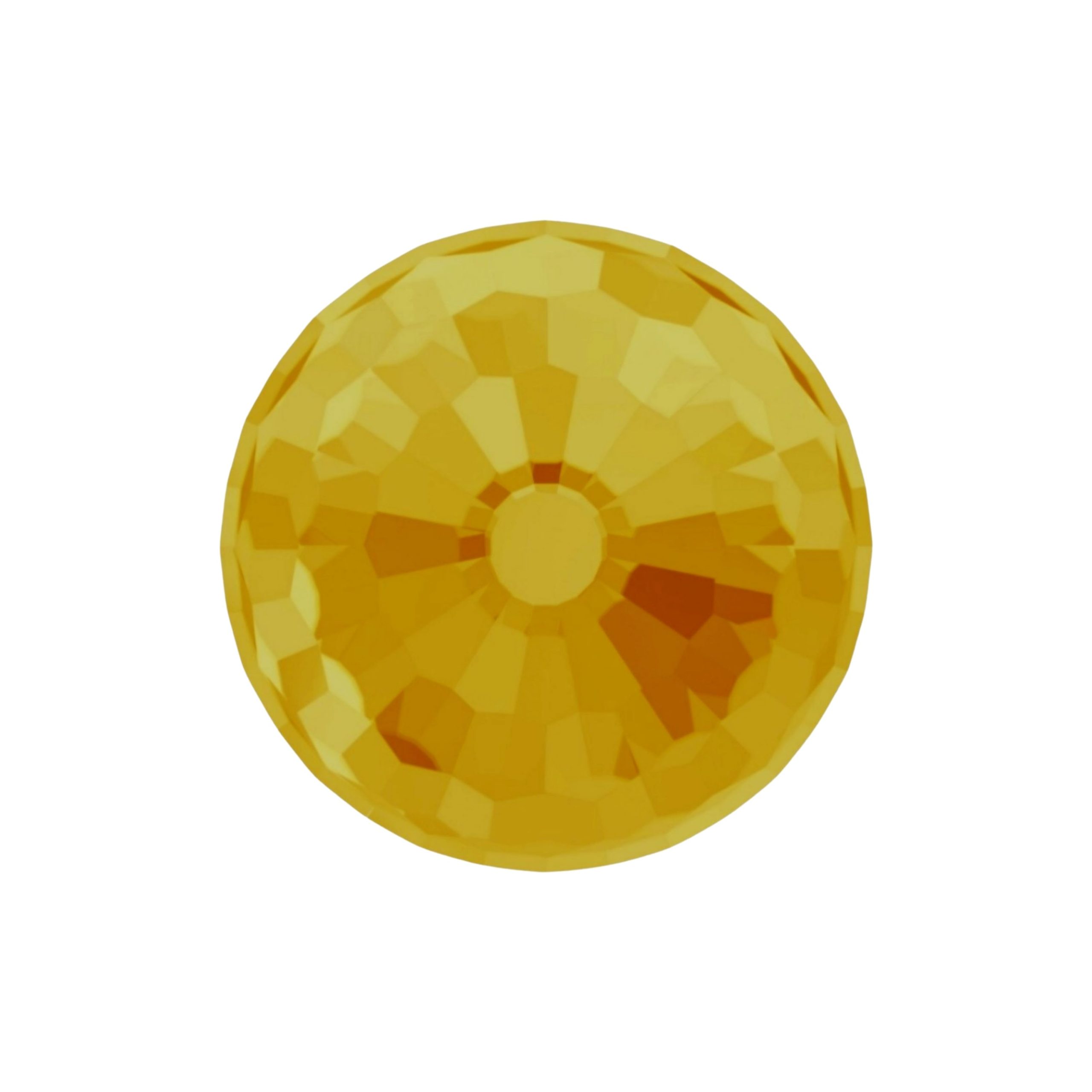 Swarovski 4861 - Fireball Fancy Stone - 14mm - Topaz CAL