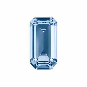Swarovski 4600 - Rectangle Octagon Fancy Stone - 8 x 4mm - Light Sapphire F