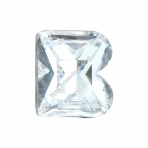 Swarovski 4889 - Letter B Fancy Stone - 8mm - Crystal F