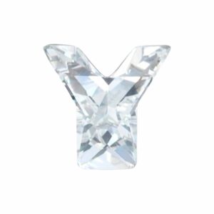 Swarovski 4889 - Letter Y Fancy Stone - 8mm - Crystal F