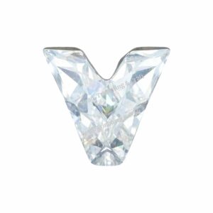 Swarovski 4889 - Letter V Fancy Stone - 8mm - Crystal F