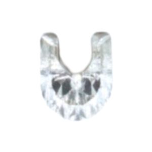 Swarovski 4889 - Letter U Fancy Stone - 8mm - Crystal F