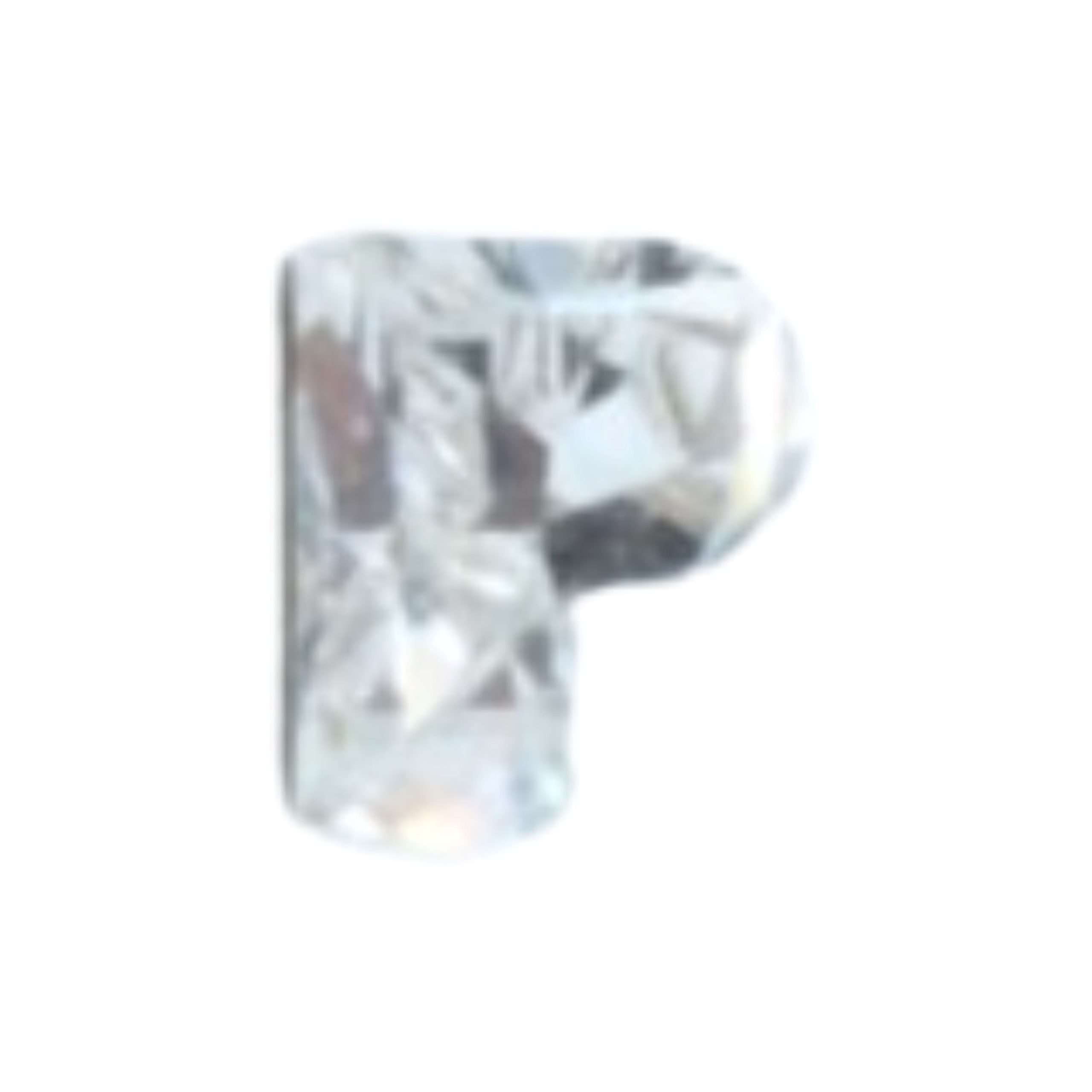 Swarovski 4889 - Letter P Fancy Stone - 8mm - Crystal F
