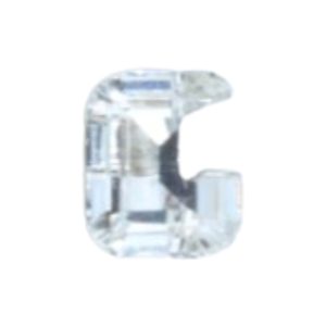 Swarovski 4889 - Letter G Fancy Stone - 8mm - Crystal F