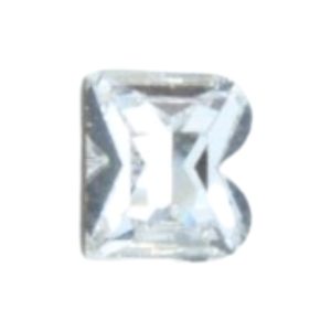 Swarovski 4889 - Letter B Fancy Stone - 8mm - Crystal F