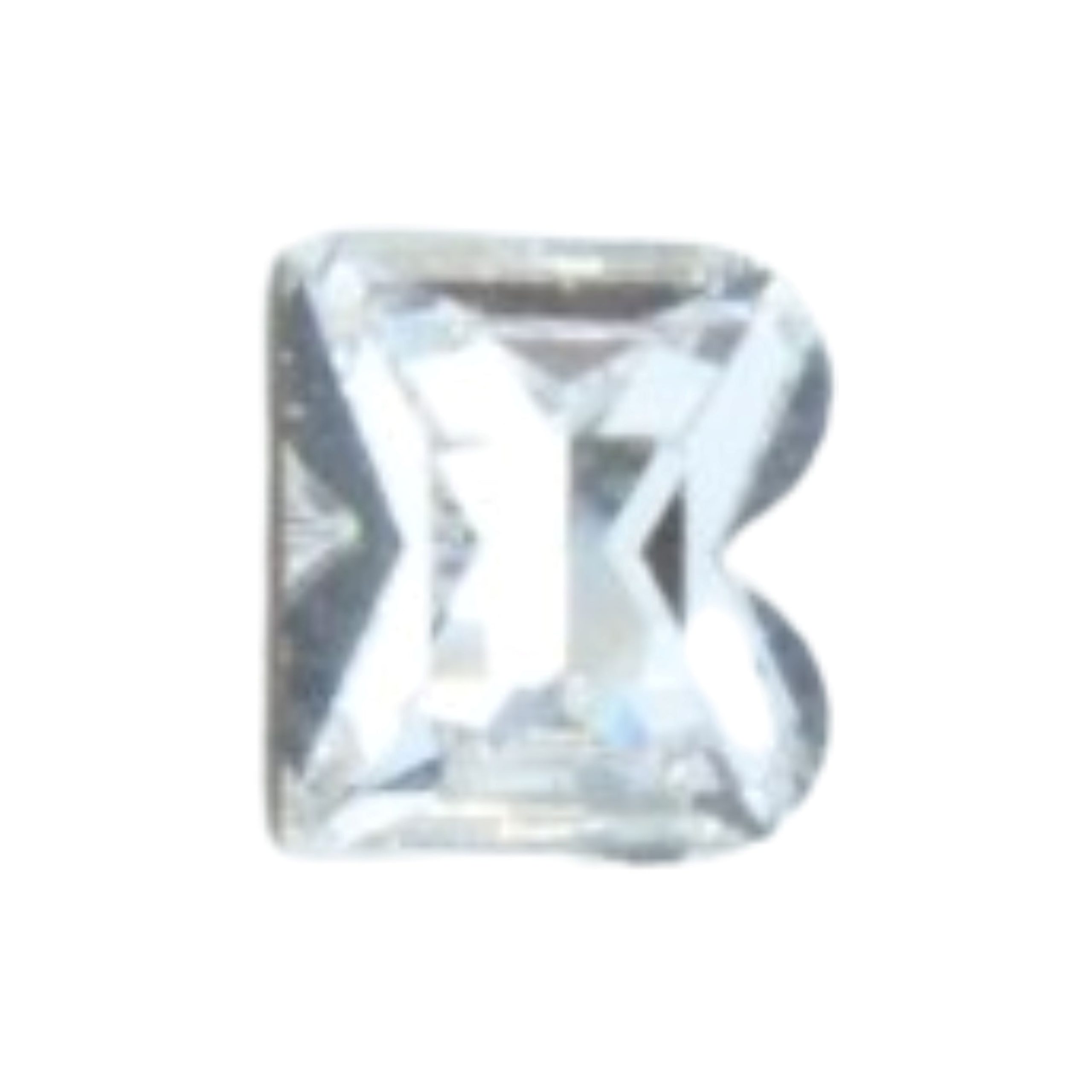Swarovski 4889 - Letter B Fancy Stone - 8mm - Crystal F