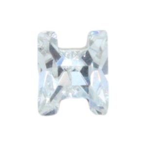 Swarovski 4889 - Letter H Fancy Stone - 8mm - Crystal F