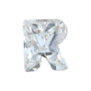 Swarovski 4889 - Letter R Fancy Stone - 8mm - Crystal F