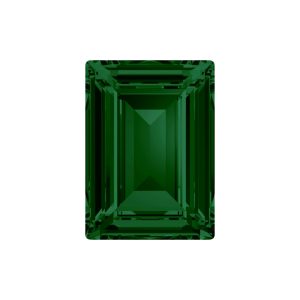 Swarovski 4527 - Rectangle Fancy Stone - 8 x 6mm - Emerald F