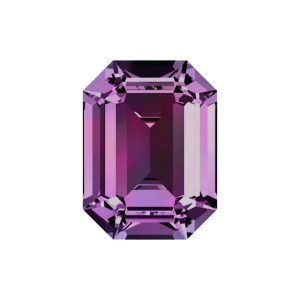 Swarovski 4610 - Rectangle Octagon Fancy Stone - 24 x 16mm - Amethyst Unf