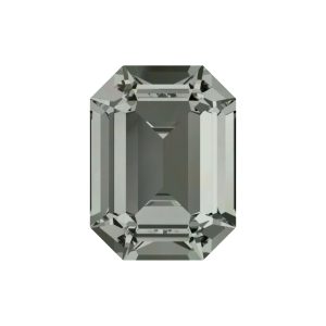 Swarovski 4600 - Rectangle Octagon Fancy Stone - 14 x 10mm - Black Diamond F