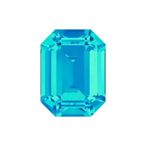 Swarovski 4600 - Rectangle Octagon Fancy Stone - 14 x 10mm - Blue Zircon F