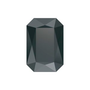 Swarovski 4627 - Rectangle Octagon Fancy Stone - 37 x 25.5mm - Hematite