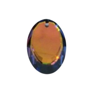 Swarovski 6120 – Oval Crescent Drop - 18mm - Vitrail Medium