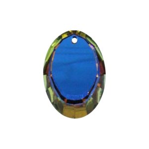 Swarovski 6120 – Oval Crescent Drop - 24mm - Volcano