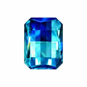 Swarovski 4607 - Rectangle Octagon Chessboard Fancy Stone - 15 x 11mm - Bermuda Blue F