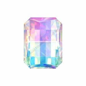 Swarovski 4607 - Rectangle Octagon Chessboard Fancy Stone - 15 x 11mm - Vitrail Light F