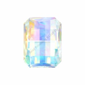 Swarovski 4607 - Rectangle Octagon Chessboard Fancy Stone - 15 x 11mm - AB F