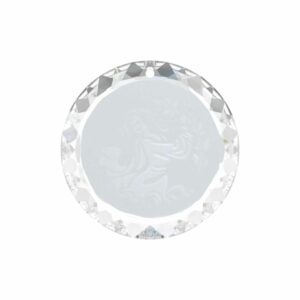 Swarovski Round Goddess Crescent Drop - 20mm - Crystal