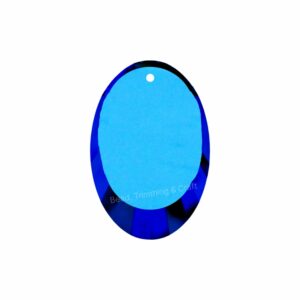Swarovski 6120 – Oval Crescent Drop - 32mm - Bermuda Blue