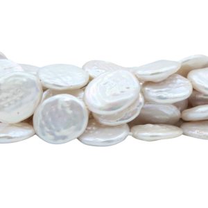 Freshwater Pearl - Oval - 16 x 14mm - 40cm Strand