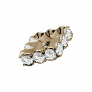 Swarovski 177610 – Rondelle - Square - 10mm - Crystal / Rhodium
