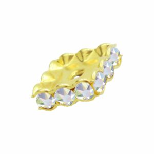 Swarovski 177612 – Rondelle - Square - 12mm - AB / Gold