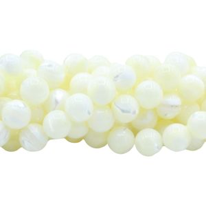 Mother Of Pearl - 10mm Round - 38cm Strand