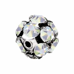 Swarovski 147512 - Rondelle Ball - Round - 12mm - AB / Silver