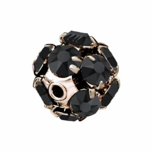 Swarovski 147510 - Rondelle Ball - Round - 10mm - Jet / Gold