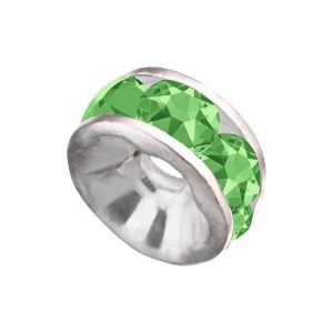 Swarovski 177508 – Rondelle - Round - 8mm - Peridot / Silver