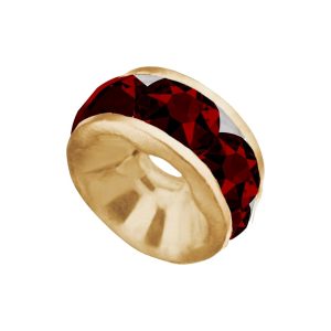 Swarovski 177508 – Rondelle - Round - 8mm - Siam / Gold