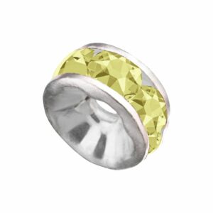 Swarovski 177506 – Rondelle - Round - 6mm - Jonquil / Silver
